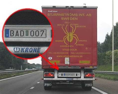 wiele grappig nummerbord