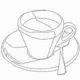 Cup Drawing Coloring Measuring Pages Cups Para Getdrawings Coffee sketch template