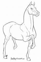 Horse Lineart Coloring Horses Deviantart Racking Pages Arabian Drawings Monstrous Manic Drawing Line Animal Draw Cliparting Sketch Animals Colouring Adult sketch template