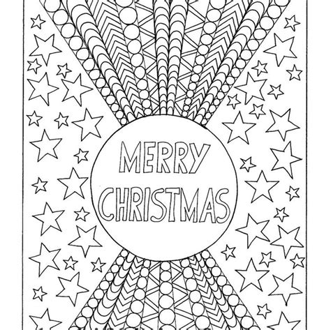 merry christmas coloring page instant   digital etsy