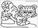 Mewarnai Harimau Lucu Tigers Mewarnaigambar Wallpapertip Putih Getdrawings Semua sketch template