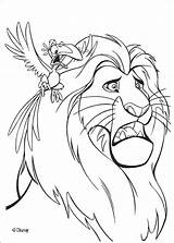 Mufasa Coloring Lion Pages Zazu Warns King Color Print Hellokids Online sketch template