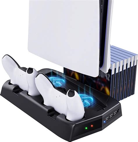 Timovo Vertical Stand With Cooling Fan For Ps5 Digital Uk