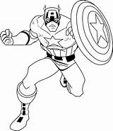 America Captain Coloring Pages Wecoloringpage Avengers Spiderman sketch template