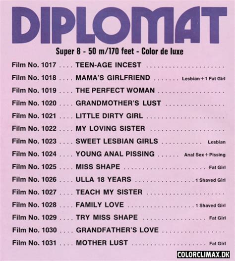 colorclimax dk diplomat film index 1980