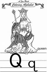 Coloring Alphabet Queen Traditional Janbrett Pages Printable Click Subscription Downloads sketch template