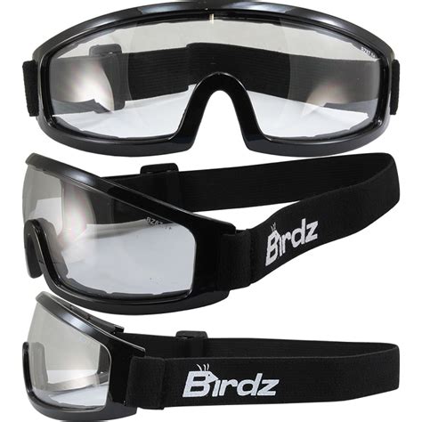 Low Profile Motorcycle Goggles Clear Lens