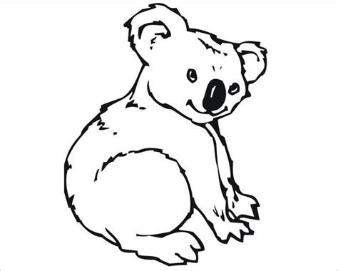 koala templates crafts colouring pages
