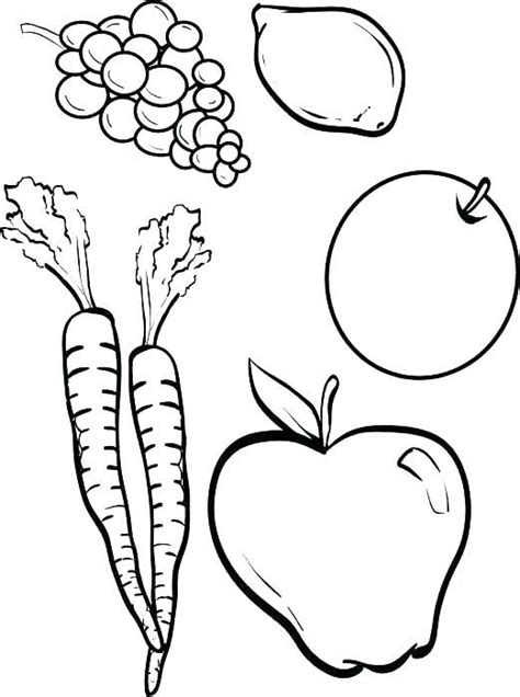 coloring fruits coloring pages fruit  vegetables printable fruit