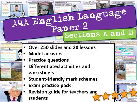 aqa english language paper  teaching resources