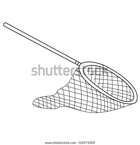 black outline vector fishing net  stock vector royalty