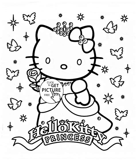 kitty princess coloring page   thousand images