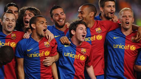 treble winners barcelonas  team emulate  super  football news sky sports
