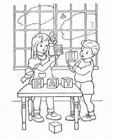 Memorial Coloring Pages Blocks Holiday Sheets Kids Observed Formerly Federal Known Monday States United Last May Honkingdonkey sketch template
