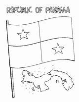 Coloring Panama Pages Getdrawings Flag Getcolorings sketch template