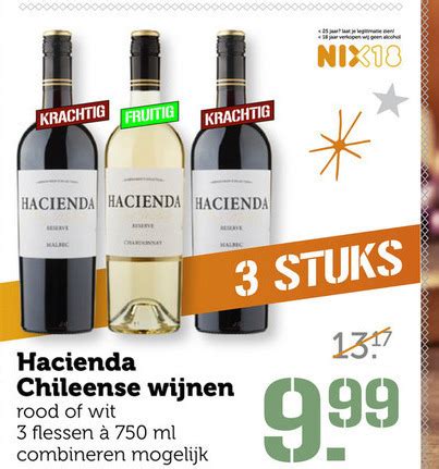 hacienda witte wijn rode wijn folder aanbieding bij coop details