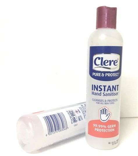 clere hand sanitizer ml  germ protection  print palace