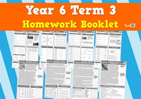 year  term  homework booklet teacher resources  classroom games