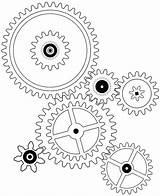 Drawing Gear Gears Cogs Cog Engineering Clip Wheel Pixabay Template Mechanical Steampunk Templates Book Wheels Simple Robots Clock Google Schools sketch template