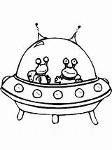 Spaceship Alien Extraterrestre Netart Riding Spaceships Getdrawings Colorier Coloriages sketch template