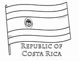 Costa Rica Flag Coloring Pages Printable Coloringcafe Kids Flags Christmas Detailed Colouring Mandala Choose Board Sheets February Print sketch template