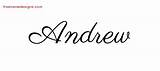 Andrew Name Tattoo Designs Classic Printable Names Graphic Freenamedesigns Lettering sketch template