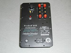 definitive technology prosub  subwoofer power amplifier main unit board   ebay