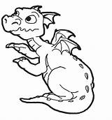 Dragon Coloring Baby Pages Kids Clipart Color Colouring Printable Dragons Cute Animals Drawings Animal Born Cliparts Sheets Preschoolers Kite Print sketch template