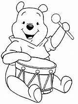 Pooh Bear Coloring Pages Printable Color sketch template