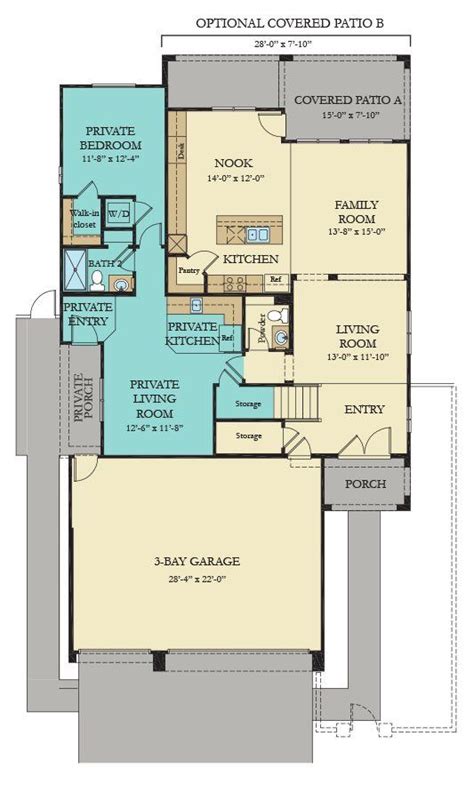 law suite floorplan multigenerational house plans  house plans floor plans