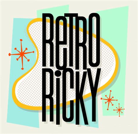letterhead fonts retro ricky 50s and 60s fonts