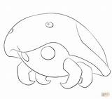 Pokemon Kabuto Coloring Pages Printable Colouring Color Supercoloring Drawing Choose Board Categories Search Pokémon sketch template