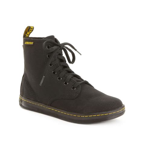 dr martens shoreditch high top sneakers  black lyst