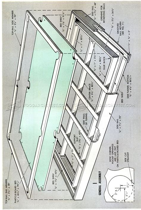 diy pool table woodarchivist