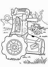 Traktor Mater Disney Ausmalbilder Trecker Tracteur Coloriage Ausmalbild Tulamama Camiones Colorier sketch template