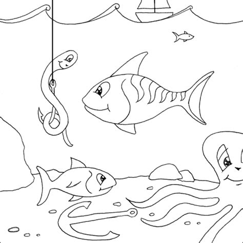 fish coloring pages coloring kids