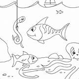 Fish Dibujo Colorir Desenhos Pez Galileo sketch template