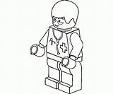 Lego Minifigures Coloringhome sketch template