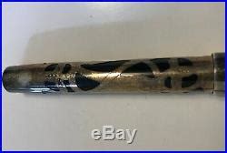 sterling silver  sheaffer nostalgia  sterling silver overlay  gold nib fountain