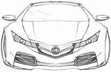 Acura Jdm Pict Nsx sketch template