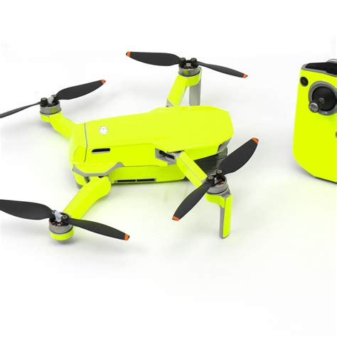 wrap skin decal stickers neon fluoro yellow dji mini  drone accessories australia
