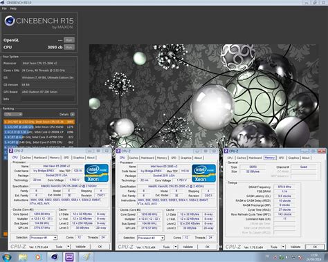 Foo Fight`s Cinebench R15 Score 3093 Cb With A Xeon E5 2696 V2