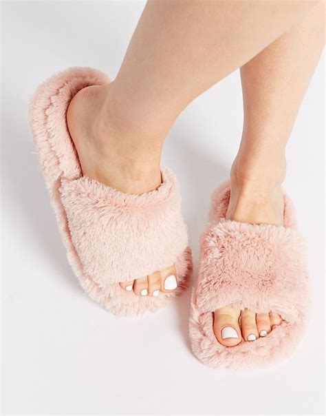 nider pink fluffy slippers  asoscom shoes women heels bedroom slippers slippers