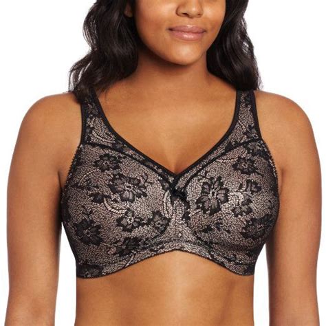 glamorise women s magiclift all over lace soft cup bra soft cup bra