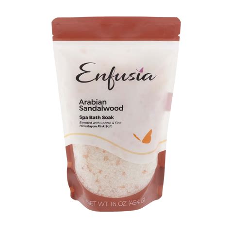 enfusia arabian sandalwood spa bath soak shop bubble bath salts