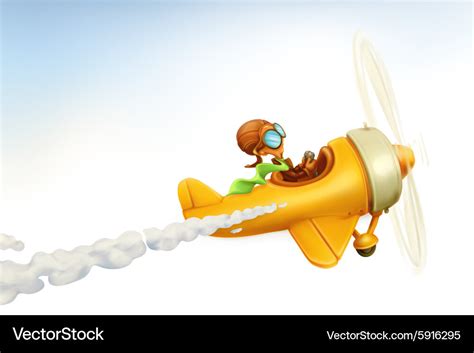 funny airplane royalty  vector image vectorstock