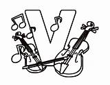 Coloring Violin Pages Letter Printable Letters Block Getdrawings Color Getcolorings Popular sketch template