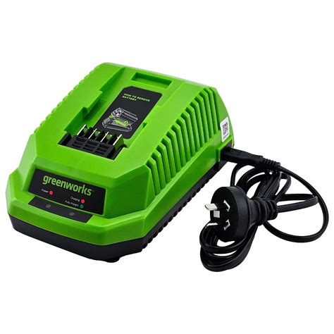 greenworks  li ion battery universal charger  grit