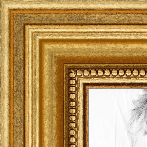 arttoframes   gold picture frame  gold wood poster frame