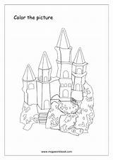 Coloring Miscellaneous Megaworkbook Sheet Sheets Castle sketch template